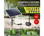 50W Solar Powered Fountain Water Pump for Birdbath Fish Pond Garden Pool