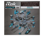 ROK 18v Brushless Lawnmower Skin-Only - Black/Blue