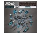 ROK 18v Cordless Rechargeable Line Trimmer Kit - Black/Blue 5