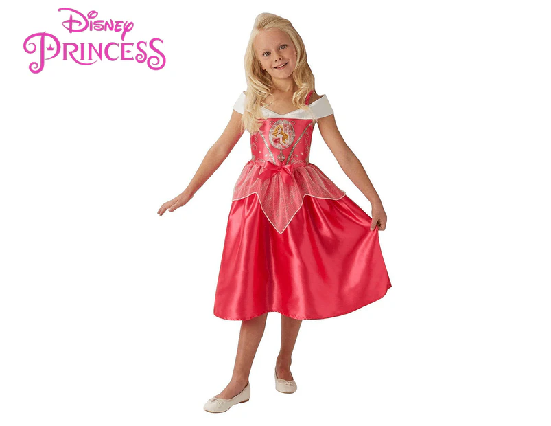 Disney Girls' Size M (6-8 Years) Sleeping Beauty Fairytale Costume - Pink Multi