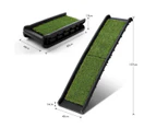 Dog Ramp Car Stairs Puppy Steps Doggy Pet Climbing Ladder Artificial Grass for SUV Folding