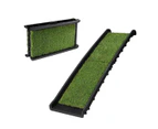 Dog Ramp Car Stairs Puppy Steps Doggy Pet Climbing Ladder Artificial Grass for SUV Folding