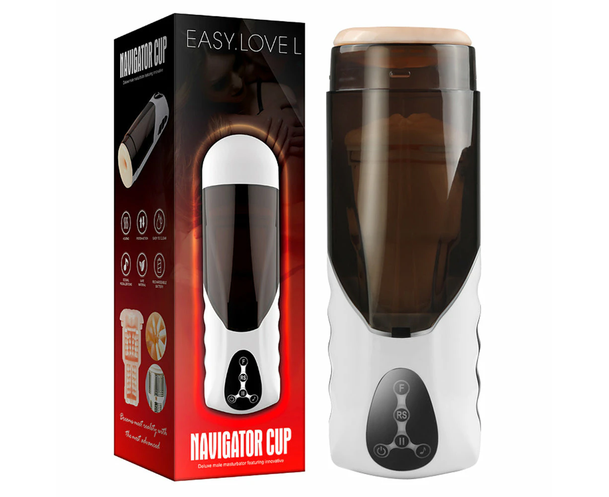 Easy Love Navigator Cup Auto Heating & Telescopic Moan Male Mastubator