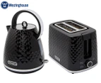 Westinghouse Electric 1.7L 2200W Kettle & 930W 2 Slice Bread Toaster Set Black