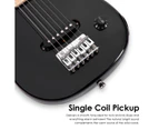 Melodic 30 Inch Children Kids Electric Musical Instrument Guitar w/ 5W Amp Picks Gig Bag Black