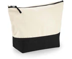 Westford Mill Dipped Base Canvas Accessory Bag (Pack of 2) (Natural/Black) - RW6664