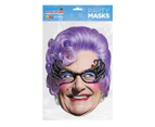 Mask-arade Dame Edna Everage Celebrities Party Face Mask (Multicoloured) - BN3666