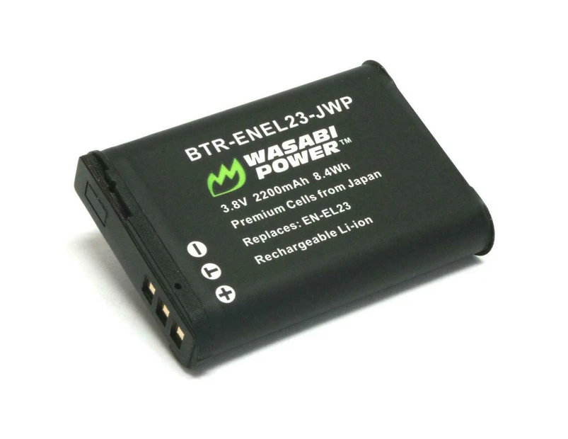 Wasabi Power Battery (1-Pack) for Nikon EN-EL23 and Coolpix S810c, B700, P600,P610,P900