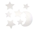 West Avenue Kids' Set of 7 Decor Moon & Stars Mirror Stickers