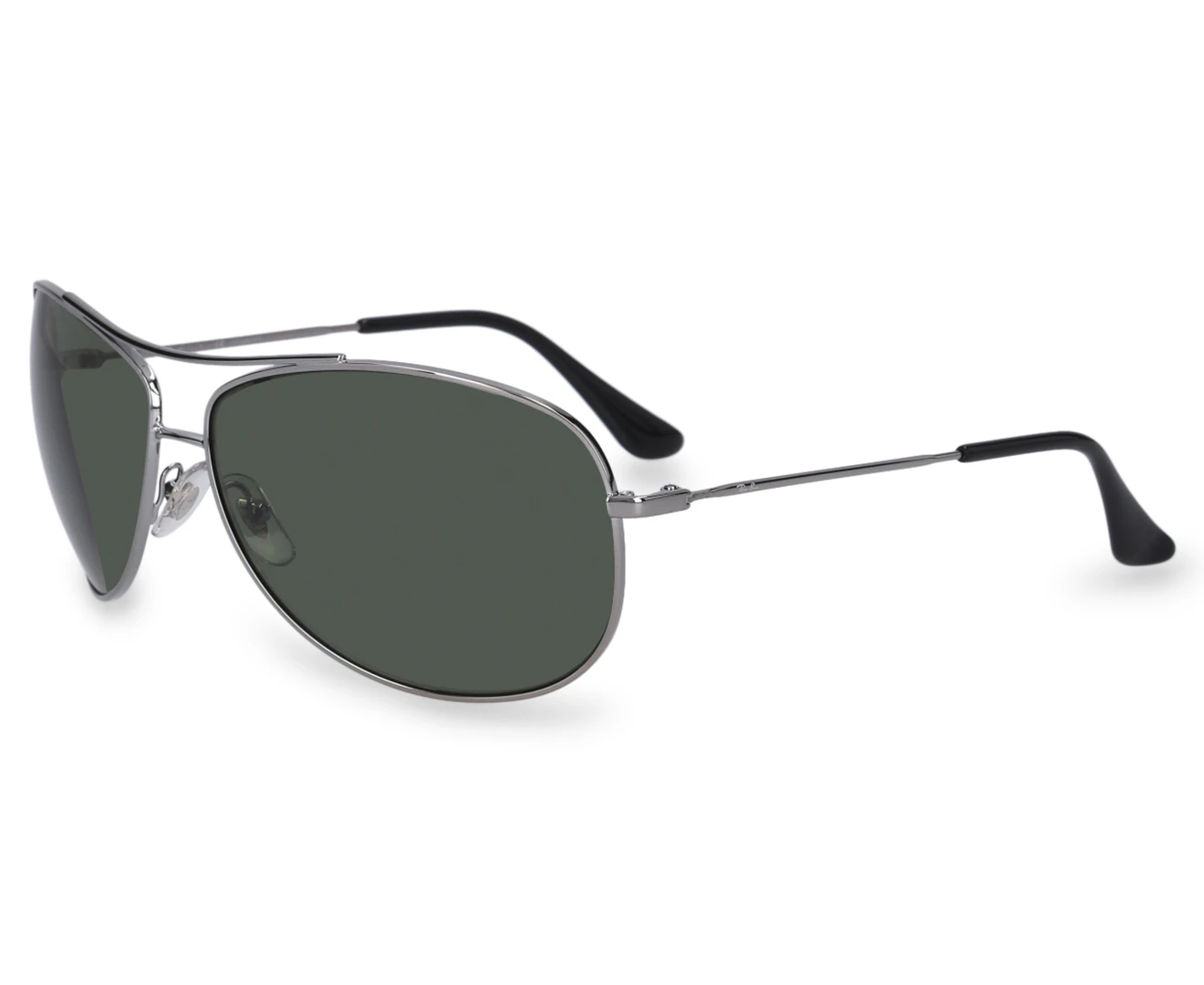Ray-Ban Aviator Large Metal RB3025 Polarised Sunglasses - Black/Green G-15  