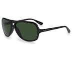 Ray-Ban Aviator RB4162 Polarised Sunglasses - Black/Green 1