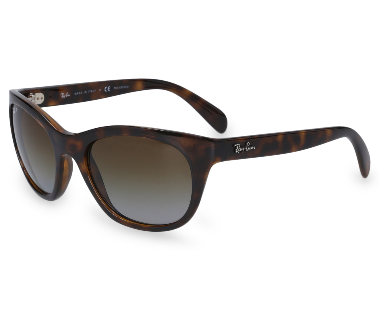 Ray-Ban Women's Cat Eye RB4216 Polarised Sunglasses - Tortoise/Brown |  