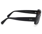 Ray-Ban Women's Rectangle RB4122 Polarised Sunglasses - Black/Brown 3