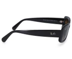 Ray-Ban Women's Rectangle RB4122 Polarised Sunglasses - Black/Brown