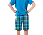 Mitch Dowd - Boy's Miki Dora Check Yarn Dyed Cotton Pyjama Shorts