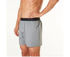 Mitch Dowd - Men's Loose Fit Knit Boxer Shorts - Charcoal Marle