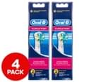 2 x Oral B Fit Floss Action Brush Heads 2pk 1