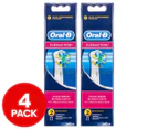 2 x Oral B Fit Floss Action Brush Heads 2pk