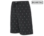 Polo Ralph Lauren Men's Big & Tall Classic Joker Tag Sleep Shorts - Black/Grey