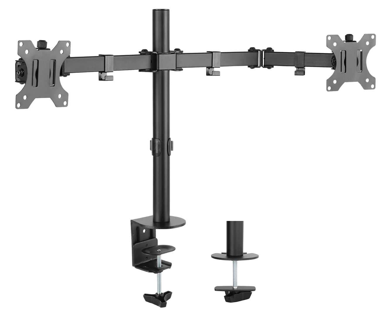 Activiva 13" to 32" Double Monitor Screen Bracket Tilt/Rotate Arm for Desk Mount