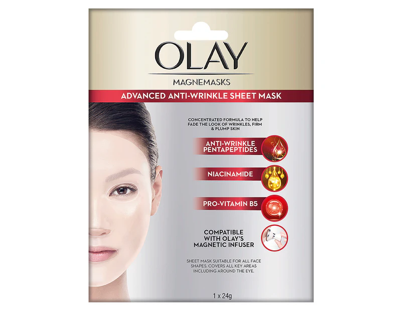 Olay Magnemasks Advanced Anti-Wrinkle Sheet Masks 24g