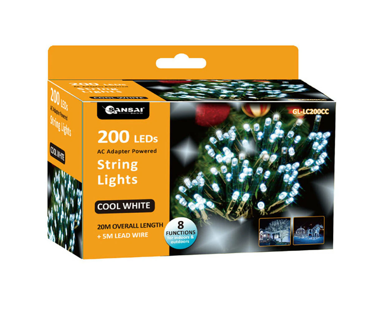 Sansai 200 LED Electric Lumini Decorative/Christmas String Lights Cool White