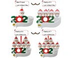 2020 Christmas Tree Hanging Ornament Kit Personalized 6 Family Members Names Decoration