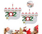 2020 Christmas Tree Hanging Ornament Kit Personalized 5 Family Members Names Decoration