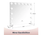 Maxkon 15 LED aluminium Hollywood Style Makeup Mirror Lighted Vanity Mirror