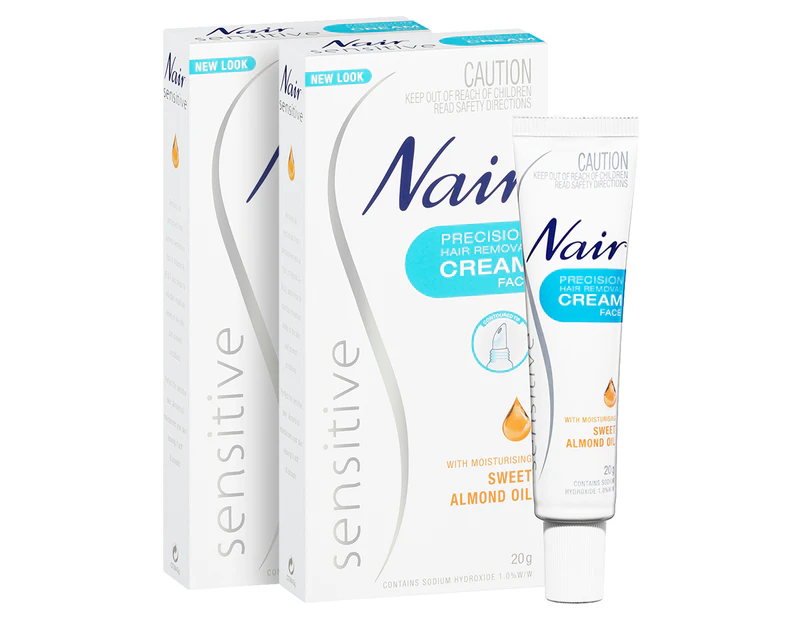 2 x Nair Sensitive Precision Hair Removal Cream 20g