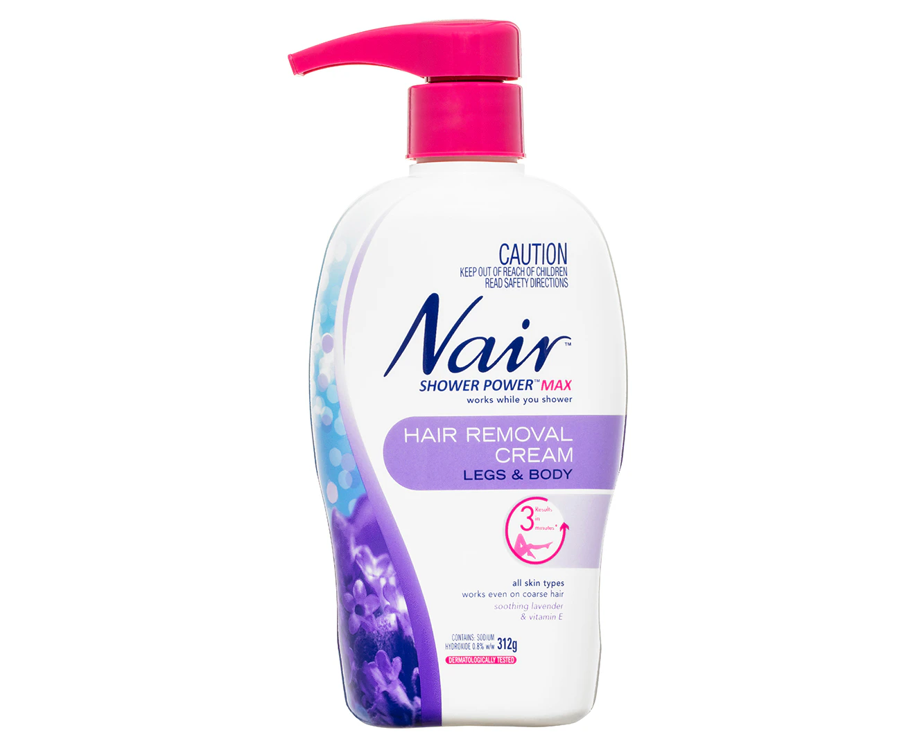 Nair Shower Power Max Hair Removal Cream 312g