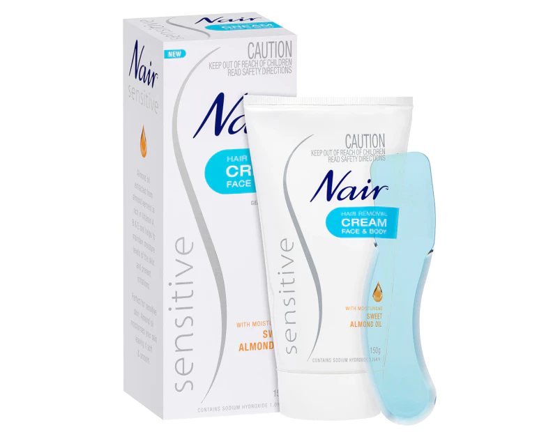 Nair Sensitive Hair Removal Cream For Face & Body 150g