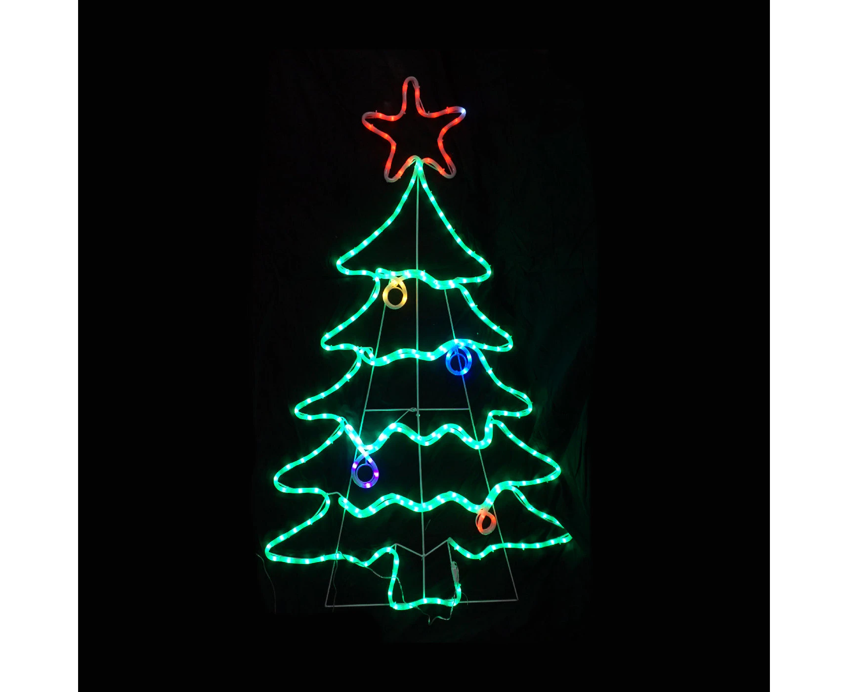 Christmas LED Motif Christmas Tree 136x87cm Indoor Outdoor Display Sign