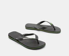 Havaianas Unisex Brasil Logo Thongs - Black