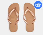 Havaianas Unisex Top Thongs - Rose Gold