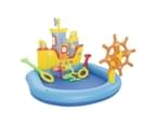 Bestway Kids 140cm Tug Boat Inflatable Play Pool Outdoor Water Toys Children 2y+ 2