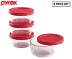 Pyrex 8-Piece Simply Store Glass Food Storage Set