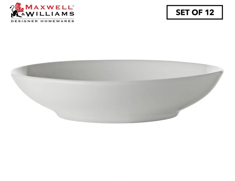 Set of 12 Maxwell & Williams 10cm White Basics Round Sauce Dish - White