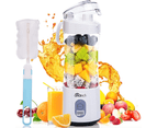 AhaTech Portable Blender 380mL with 6 Stainless Steel Blades (BPA Free) - Blue 4