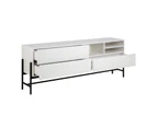 MOGEN Sideboard  Buffet 185cm - White & Black