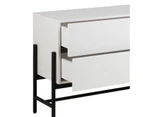 MOGEN Sideboard  Buffet 185cm - White & Black