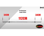 Total 25.5kg - 180cm Standard Barbell Bar Weight  - 1.25kgx2 & 2.5kgx2 & 5kgx2 Weight Plate
