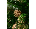 Dusk Glitter Christmas Tree With 40 Pine Cones & 616 Tips - 1.8m