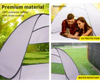 Pop Up Portable Beach Canopy Sun Shade Shelter Outdoor Camping Fishing Tent Mesh - Grey