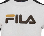 Fila Women's Charita Tee / T-Shirt / Tshirt - Ultra Light Marle/Black