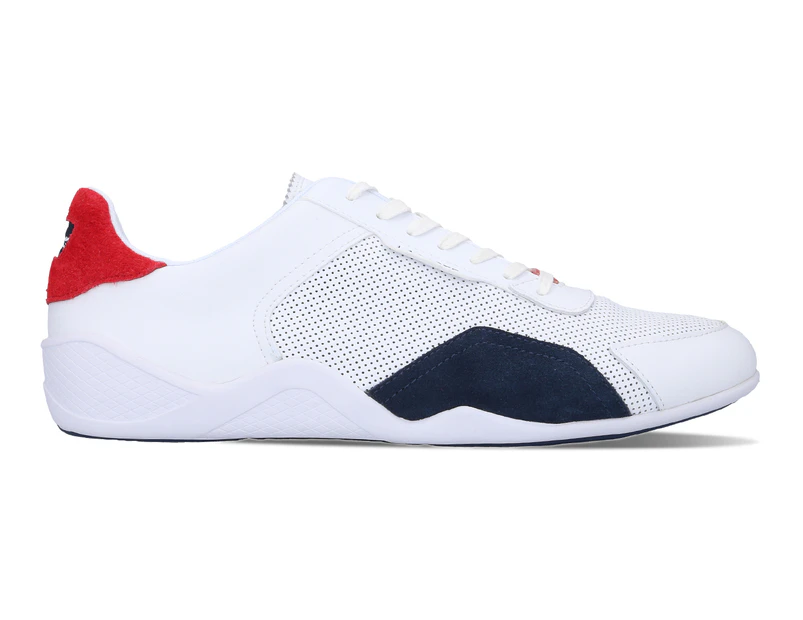 Lacoste Men's Hapona 120 3 Sneakers - White/Navy/Red
