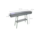 120CM Stainless Steel Long Skewer Charcoal Grill BBQ Freestanding Barbeque
