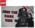LEGO 100x150cm Star Wars Darth Vader Fleece Blanket - Grey/Black
