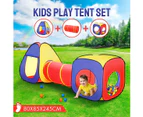 Kids Play Tent with Tunnel Set Children Teepee Tent Play House with Play Crawl Tunnel