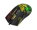 Marvo M209 6400 DPI RGB Backlit Wired USB Gaming Mouse Buttons Optical Rainbow Backlight